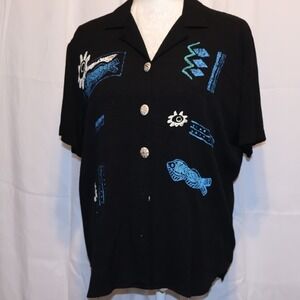 Teddi Women Size Medium Blouse